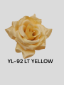 Róża Główka Kwiatowa Wyrobowa 15 cm B5 96 Sztuk  YL-92 lt yellow