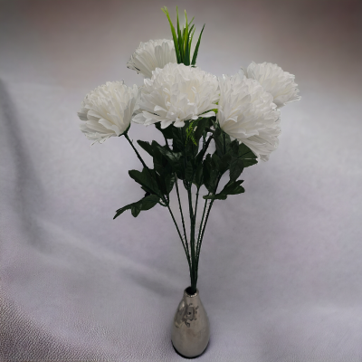 Bukiet Chryzantem 8 Kwiatów Biała 57 cm VIP388