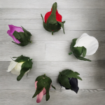 Róża Główka Kwiatowa Wyrobowa 3 cm M773 12 Sztuk