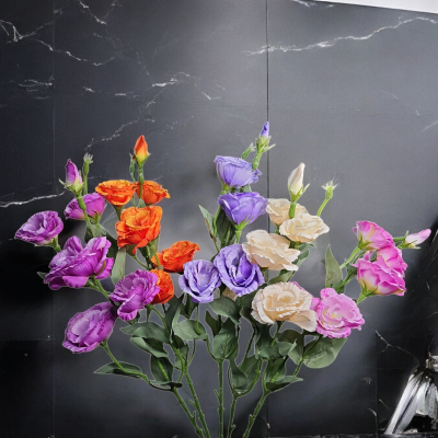 Eustoma Duża Sztuczny Kwiat VIP6433 85 cm