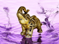 Figurka słoń ceramiczny złoty 21 x 10 x 16 cm ZY22126-G (2).png