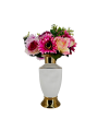 Wazon Biało-Złoty Ceramiczny 29 x 14 cm ASG40254 (1).png