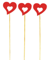 Serce Na Patyku Piku Dekoracja 23 x 5 x 5 cm AL6003 12 Sztuk 3