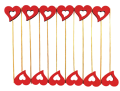 Serce Na Patyku Piku Dekoracja 23 x 5 x 5 cm AL6003 12 Sztuk 4