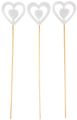 Serce Na Patyku Piku Dekoracja 23 x 5 x 5 cm AL6002 12 sztuk 3