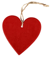 Serce zawieszka dekoracja 19 x 10 x 10 cm AL1014-1R 2 Sztuki 3