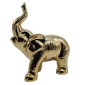 Figurka Słoń Ceramiczny Słonik Złoty 18 x 9 x 18 cm ZY22120G 3.png