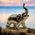 Figurka Słoń Ceramiczny Słonik Złoty 18 x 9 x 18 cm ZY22120G 4.png