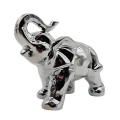 Figurka Słoń Ceramiczny Słonik Srebrny 17 x 8 x 12 cm ZY22127-S 2.png