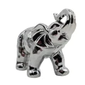 Figurka Słoń Ceramiczny Słonik Srebrny 17 x 8 x 12 cm ZY22127-S 3.png