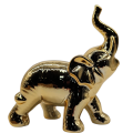 Figurka Słoń Ceramiczny Złoty ZY22121G 15 x 7 x 15 cm 2