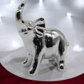 Figurka Słoń Ceramiczny Srebrny ZY21860-2S 15 x 7 x 15 cm 4