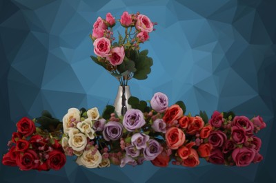 Dodatek Florystyczny Dekoracyjny Róża 32 cm 2 sztuki 6 kolorów RT2535