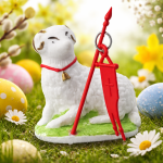 Baranek plastikowy 20 szt Wielkanoc 014