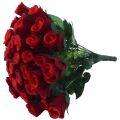 Róże Bukiet Czerwonych Róż Kwiaty Sztuczne Welurowe 36cm RT7603 36 Kwiatów (3).png