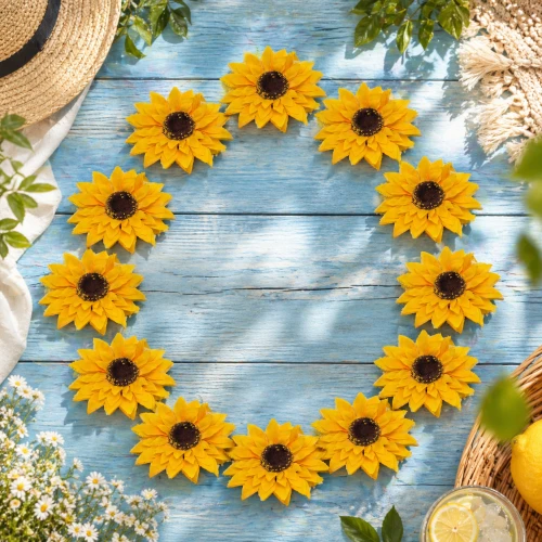 Słonecznik Główka Kwiatowa Wyrobowy 13 cm YF708 12 Sztuk 3.png