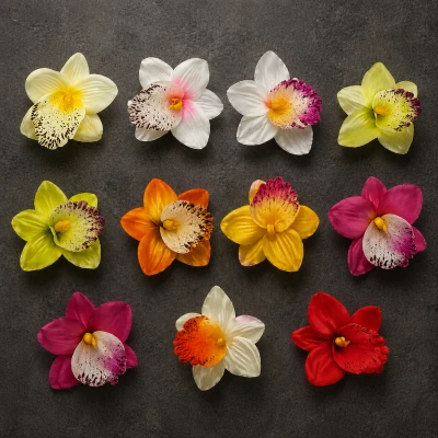 Storczyk Wyrobowy Główka Kwiatowa 13 cm VIP6370  24 Sztuki