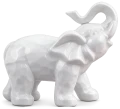 Figurka Słoń Ceramiczny Słonik Biały 11 x 5 x 9 cm ZY22128-W (4).png