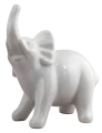 Figurka Słoń Ceramiczny Słonik Biały 11 x 7 x 14 cm ZY21860-2W (1).png