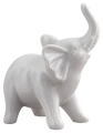 Figurka Słoń Ceramiczny Słonik Biały 11 x 7 x 14 cm ZY21860-2W (3).png