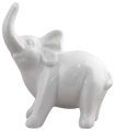 Figurka Słoń Ceramiczny Słonik Biały 11 x 7 x 14 cm ZY21860-2W (4).png
