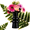 Wazon Czarny Szklany Nowoczesny Elegancki 20 x 12 cm AST232292 5905815810187 (1).png