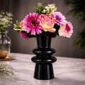 Wazon Czarny Szklany Nowoczesny Elegancki 20 x 12 cm AST232292 5905815810187 (4).png