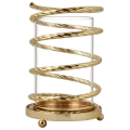 Świecznik Złoty Tuba Metalowy Oplot JX-180-1G 16 X 23 cm (1).png