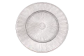 Podstawka Dekoracyjna Szklana Srebrna Talerz 2,5 x 33 cm K2023-011007 (2).png