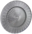 Podstawka Dekoracyjna Szklana Srebrna Talerz 2,5 x 33 cm K2023-011007 (3).png